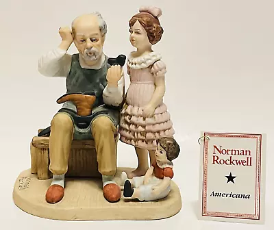 Norman Rockwell Authentic Figurine Americana Limited Edition  The Cobbler  1981. • $17.95