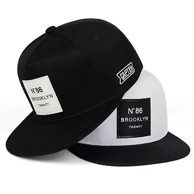 BROOKLYN Snapback Leather Label N86 New-York Baseball Cap Adjustable Hip-Hop Hat • $11.75
