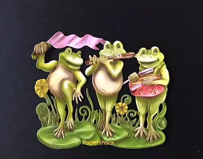 4 Die Cuts Tattered Lace Frog Chorus Friends Band Spring Birthday Animals Music • £3.60