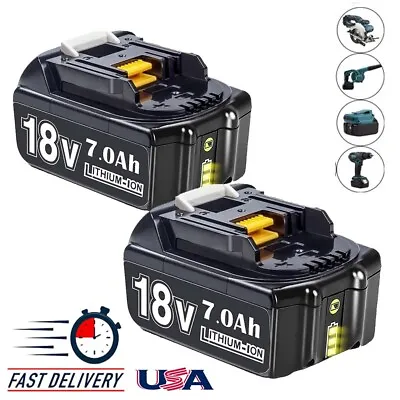 2PACK BL1860B 7.0AH 18V Battery For Makita 18V BL1860 BL1850 LXT LED Indicator • $36