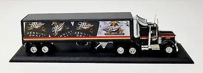 Matchbox Ultra 1:100 Die-Cast Peterbilt Miller Genuine Draft Tractor Trailer • $21.24