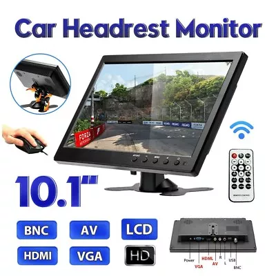 10.1 Inch LCD Monitor Mini TV Computer Display PC TV Display BNC/AV/VGA/HDMI • £42.99