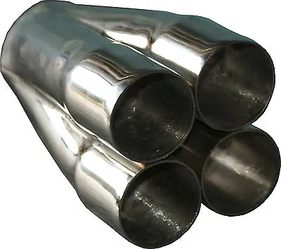 4-1 Stainless Steel MERGE COLLECTOR 4 X 1 7/8  In 3  Out High Performance • $80.31