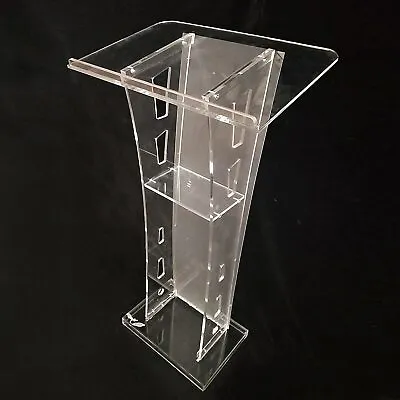 Acrylic Podium Plexiglass Church Pulpit School Lectern Event Reception Stand NEW • $147
