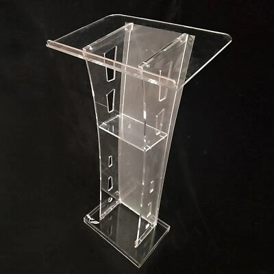 $180 • Buy Clear Acrylic Lectern Display Speech Podium Portable Academy Pulpit 60*40*110cm