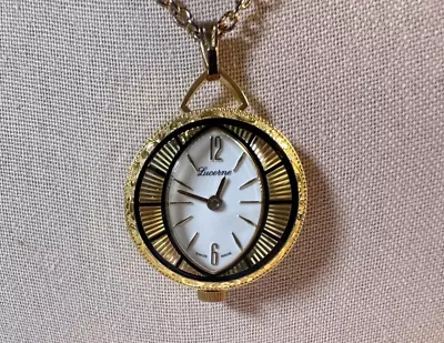 Vintage Lucerne Pendant Watch In. Excellent Condition 26  • $99