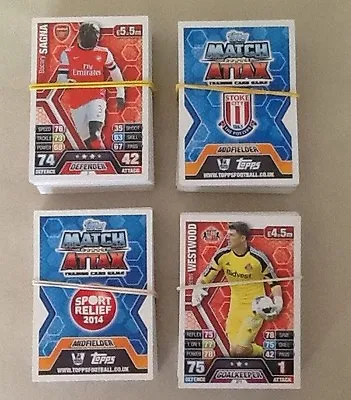 Topps Match Attax 2013/14 Premier League Player Cards - No's 1-250 • £1.29