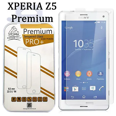 New GorillaTech Tempered Glass Film Screen Protector For Sony Xperia Z5 Premium • £3.99