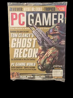 PC Gamer Magazine July 2001 Vol 8 No 7 Tom Clancy's Ghost Recon W/ Disc • $20