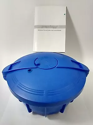 Prepology Microwave Pressure Cooker Blue W/ Recipe Booklet & User Guide 3.25 L • $17.99