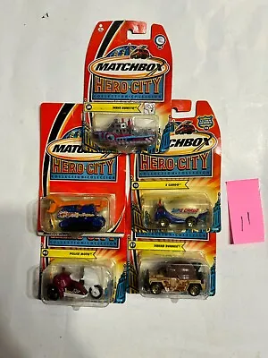 LOt Qty 5 Matchbox Hero City Collection (2003)  Cargo  #13382740 Squad REF11 • $15.99