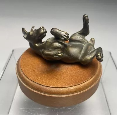 Virginia Perry Gardener Bronze Playful Doberman Dog Sculpture • $195