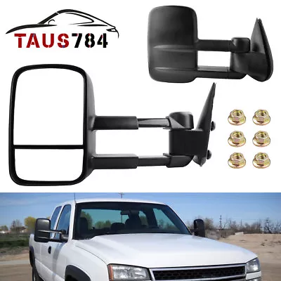 Manual Fold Tow Mirrors For 1999-2006 Chevy Silverado Sierra 1500 2500 3500Truck • $59.94