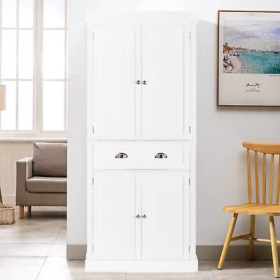 72''H Freestanding Tall Pantry Cabinet Kitchen Storage Cabinet In W/ Drawer • $179.99