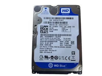 320GB 3.5  Western Digital Scorpio Blue WD3200BPVT Desktop Hard Drive SATA HDD • £6.99