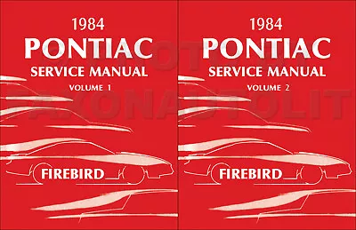 1984 Firebird Shop Manual 84 Pontiac Trans Am Service Repair Book • $79