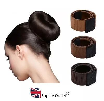 HAIR BUN MAKER French Magic Bands Twist Easy Snap Tool DIY Styling Donut Tool UK • £2.41