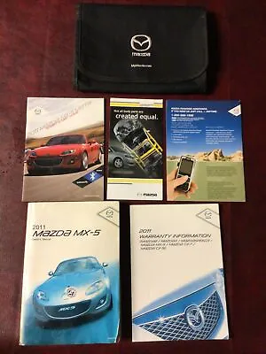 2011 11 Mazda Mx-5 Miata Car Owners Manual Books Ref Guide Case All Models • $59.75
