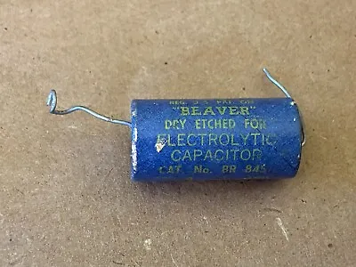 Vintage 1950s Cornell-Dubilier 8 Uf 450v Axial Paper Beaver Capacitor • $7