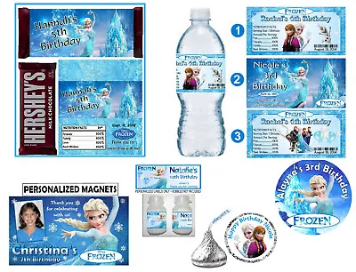 Disney Frozen Birthday Party Favors Stickers Labels - • $6.99