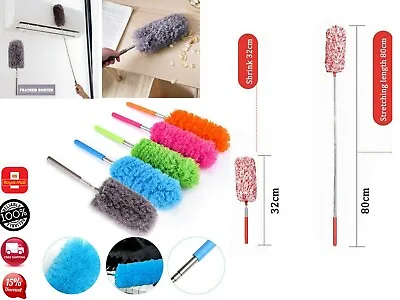 Extendable Telescopic Magic Microfibre Cleaning Feather Duster Extending Brush • £5.95