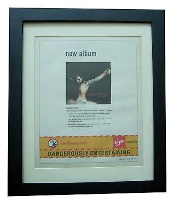 MARILYN MANSON+Holy Wood+POSTER+AD+ORIGINAL 2000+QUALITY FRAMED+FAST GLOBAL SHIP • $100.97