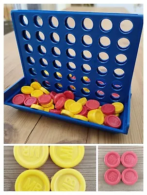 £1.25 • Buy Connect 4 MB Games Travel Version Spare Replacement Yellow & Red Counters  Used