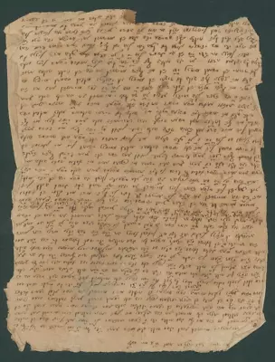 Torah Manuscript Written By Unidentified Rabbi Dated 1835 • $99