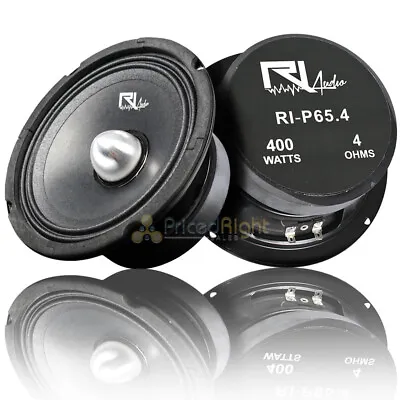 (2) RI Audio 6.5  Midrange Bullet Speaker 400W Peak Power 200W RMS 4 Ohm • $43.95