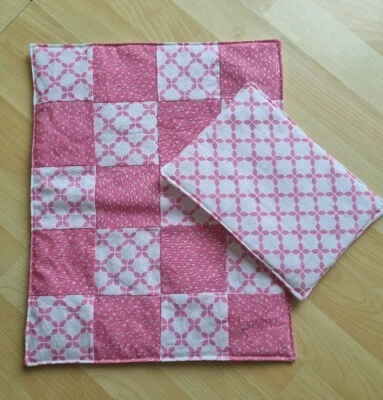 £8.99 • Buy 2 Piece DOLLS BEDDING/PRAM SET Quilt & Pillow (1)