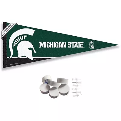 Michigan State Spartans Wall Banner Pennant Flag • $15.95