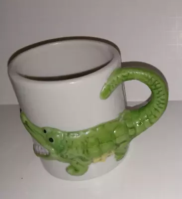 Vintage Children's 3D Alligator Mug Crocodile 1970s 3  • $15