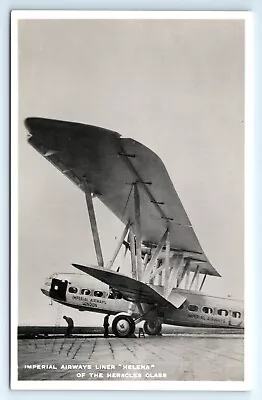 POSTCARD Imperial Airways Liner Helena Hercules Class Plane Aviation Tuck RP • £19.99