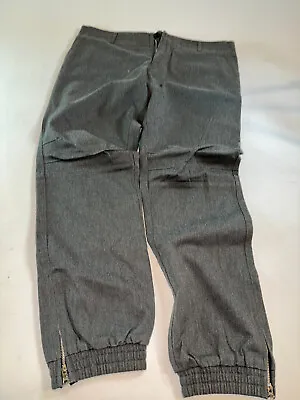 KITH Mercer Pants  Charcoal Grey  Slim Twill Jogger Knitted Cuff 34x30 USA Made • $50