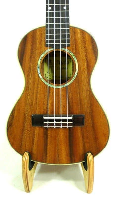 $99 • Buy Alulu Solid Acacia Koa Tenor Ukulele, Natural Wood Grain, Hard Case, HU749