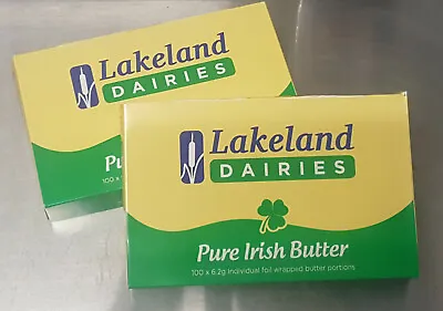 Lakeland Irish Butter 2 Packs Of 100 Individual Foil Wrapped Portions • £24.95
