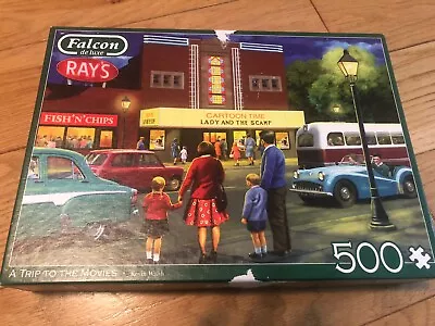 Falcon De Luxe Title A Trip To The Movies 500 Pieces Jigsaw Puzzle • £6