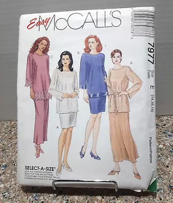 Vtg Easy McCall's #7977 E 14-18 Select A Size  Uncut Factory Folded • $6
