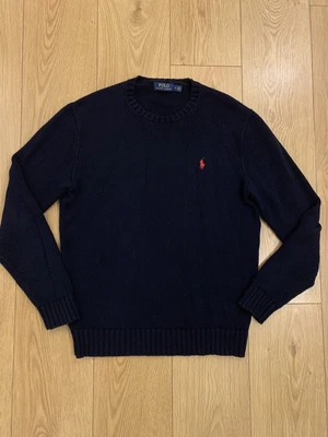 £28 • Buy Polo Ralph Lauren Knit Sweater Men’s Size Medium Blue/navy Sweatshirt Used 