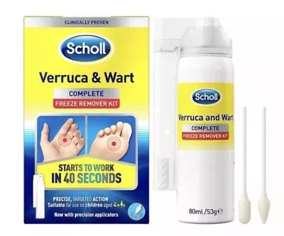 Scholl Verruca & Wart Freeze Remover Kit - Precise &fast Action 80ml • £14.49