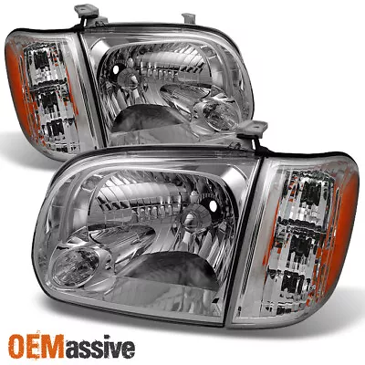 Fits 2005 06 Toyota Tundra Double | Crew Cab Headlights With Corner Lights Pair • $88.99