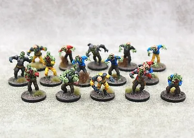 Firefight Plague Stage 3Z ZOMBIES X15 Well Painted Mantic Games 13713 • $56