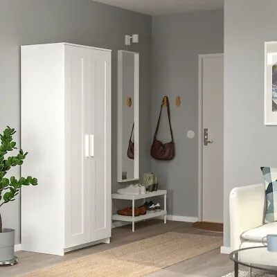 £149.99 • Buy IKEA BRIMNES Wardrobe, 2 Doors, White 78 X 190 Cm.
