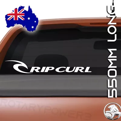 Ripcurl Sticker Decal CAR UTE Windscreen Vinyl Cut SURF SKATE 550mm X 80mm WHITE • $12.90