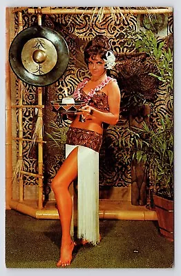 C1960s~Kahiki Polynesian Supper Club~TIKI GIRL~Columbus Ohio OH~VTG Postcard • $32