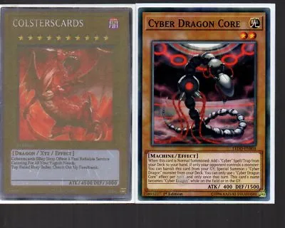 Yugioh Card - Cyber Dragon Core - Legendary Dragon Decks LEDD-ENB04 New  • £0.99