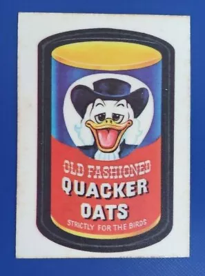 73 Wacky Packages Series 1   Quacker Oats     @@ Rare Cloth @@ • $24.95