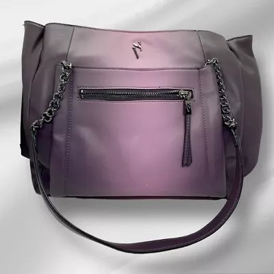 Simply Vera Vera Wang Rockbridge Purse Hand Bag Tote Purple Ombre • $49.99