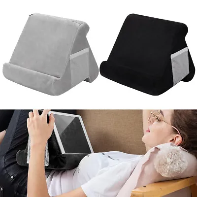 Pillow Lap Stand Soft Phone Cushion Laptop For Tablet IPad Holder Multi-Angle • £8.89