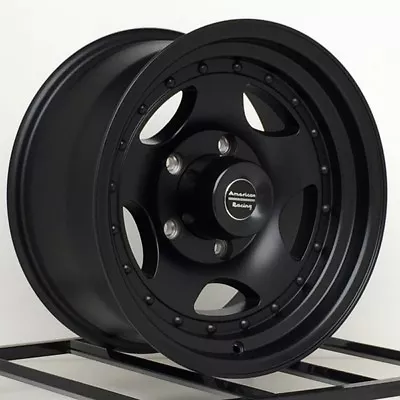 15 Inch Satin Black Wheels Rims American Racing AR23 AR235783B 15x7  6 Lug Set 4 • $608